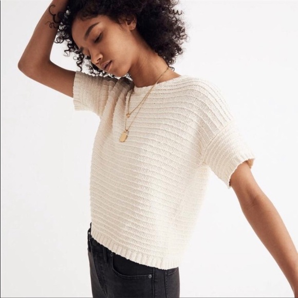 Madewell Sweaters - Madewell Boxy Short Sleeve Sweater